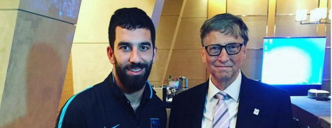 Arda Turan Bill Gates’le buluştu