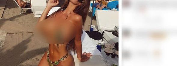 Playboy modeli Soraja Vucelic lüks aracıyla havuza uçtu!